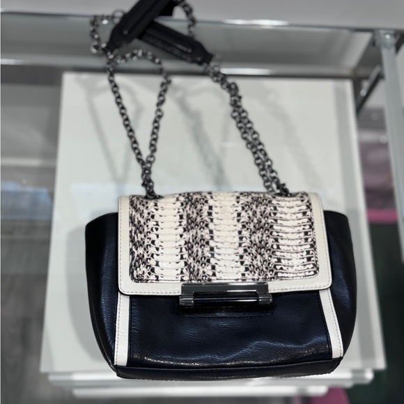 DVF Diane Von Furstenberg 440 Leather Mini Ombré Snake Print Bag - Picture 2 of 9